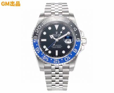 GM Factory ROLEX GMT Batman for Sale GMT-Master II Batman  Replica Cal.3186 Movement 904L Steel Watch rolex batman fake vs real